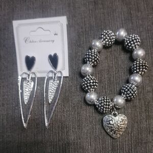 Chase + Chloe Silver Geometric Earrings